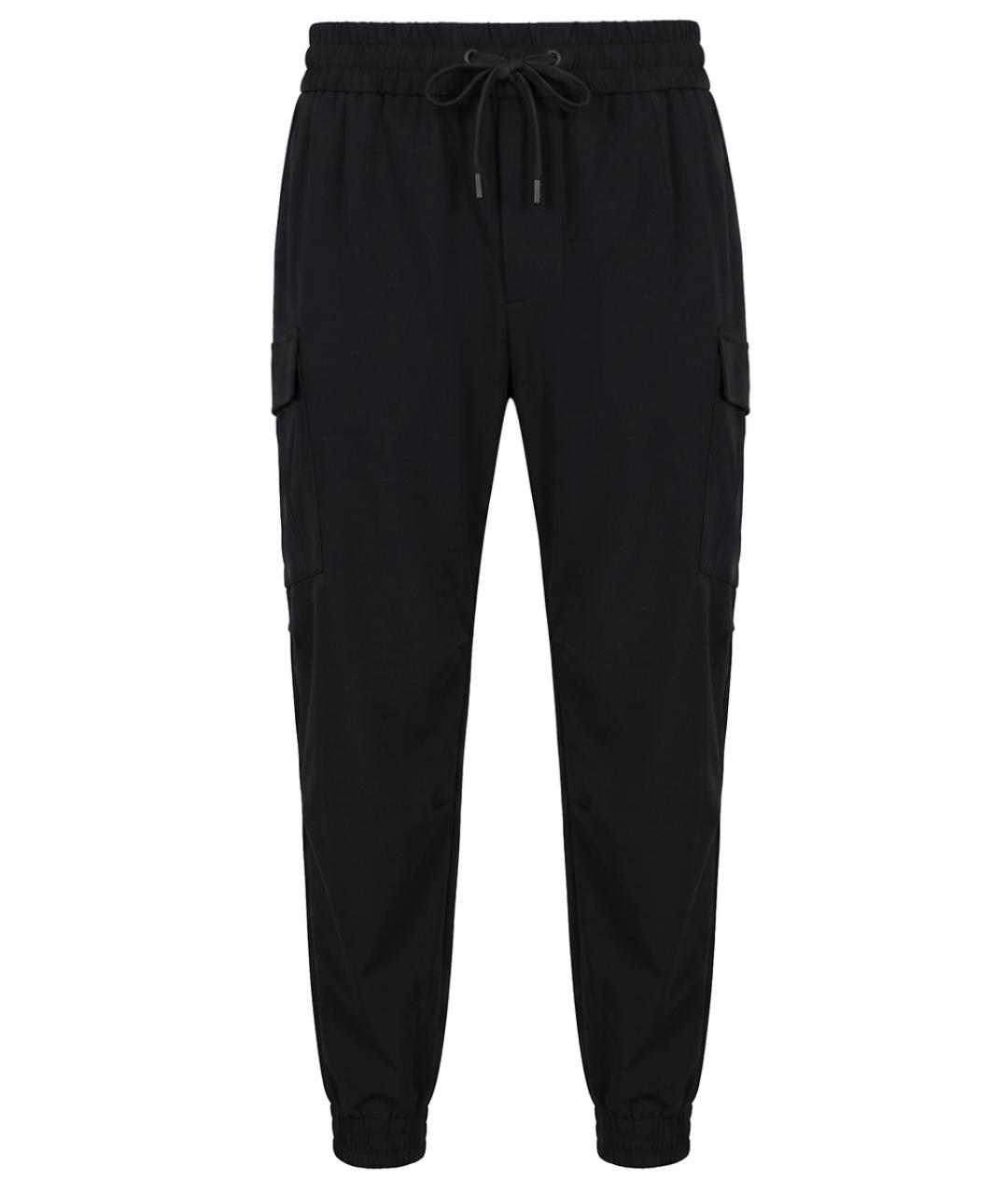 DOLCE&GABBANA Черные хлопковые повседневные брюки, фото 1
