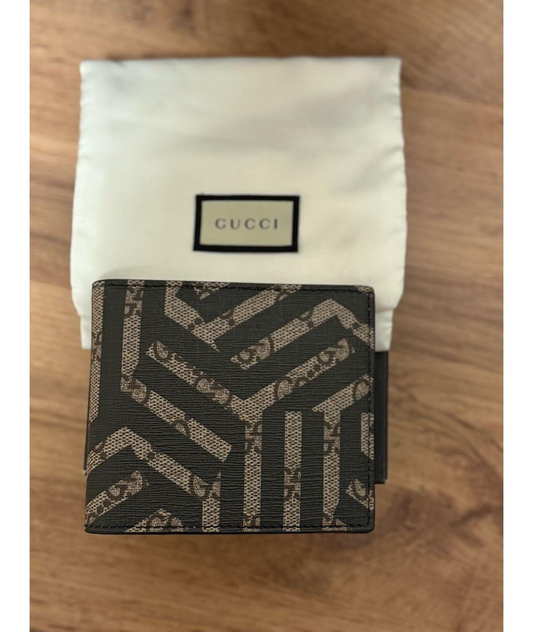 GUCCI Коричневый кожаный кошелек, фото 2