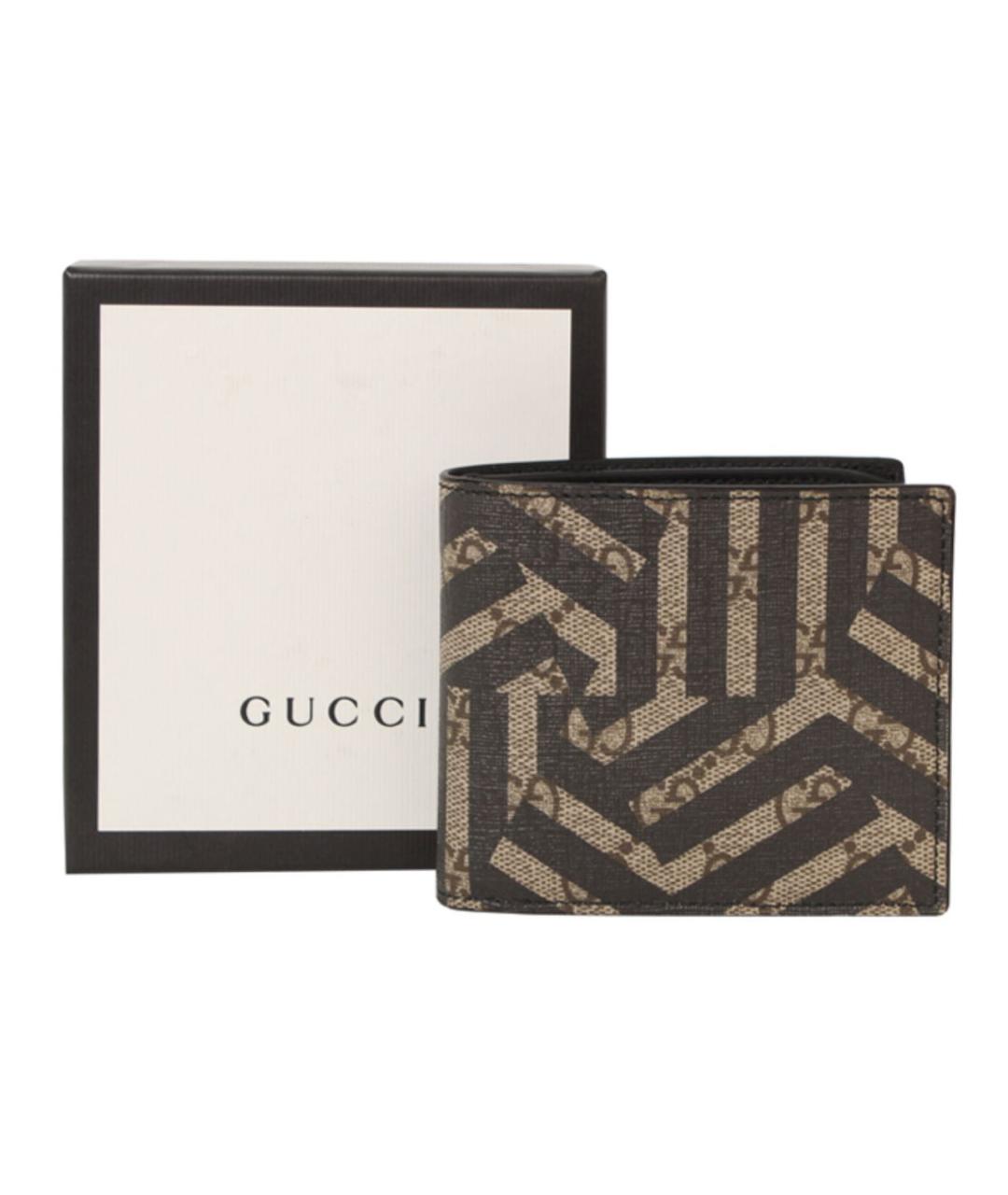 GUCCI Коричневый кожаный кошелек, фото 4