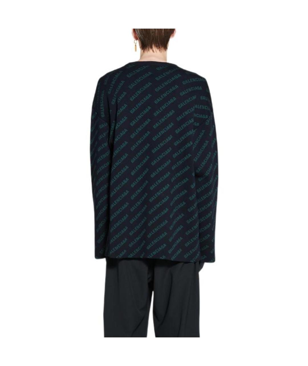 BALENCIAGA Темно-синий джемпер / свитер, фото 3