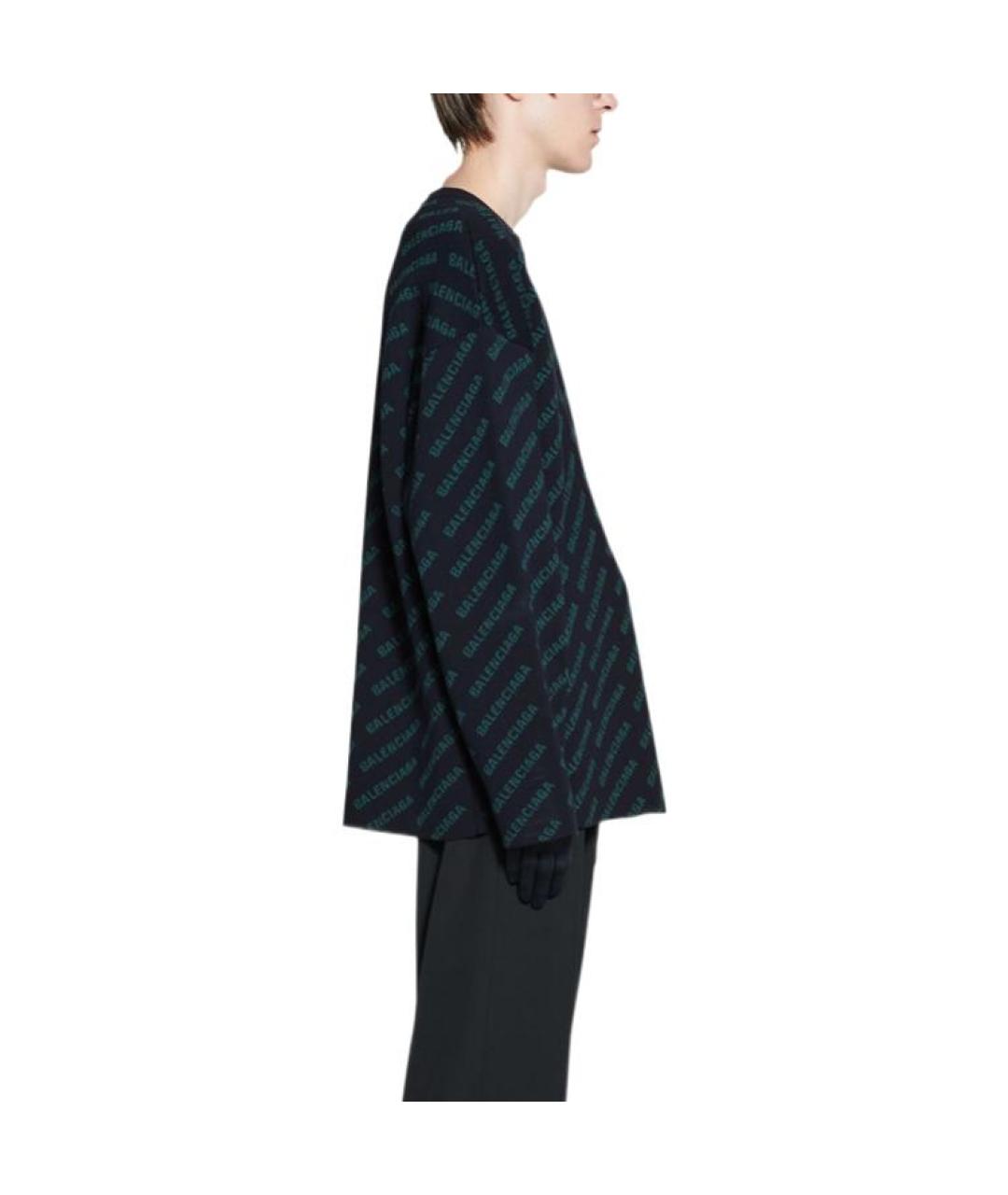 BALENCIAGA Темно-синий джемпер / свитер, фото 4