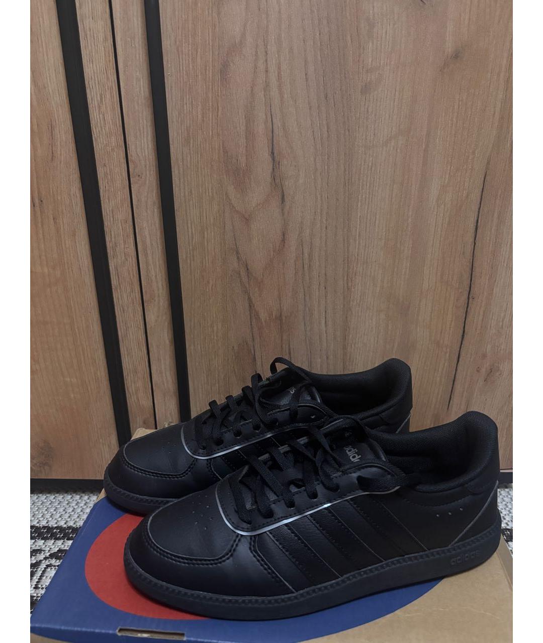 ADIDAS Черные кеды из искусственной кожи, фото 8