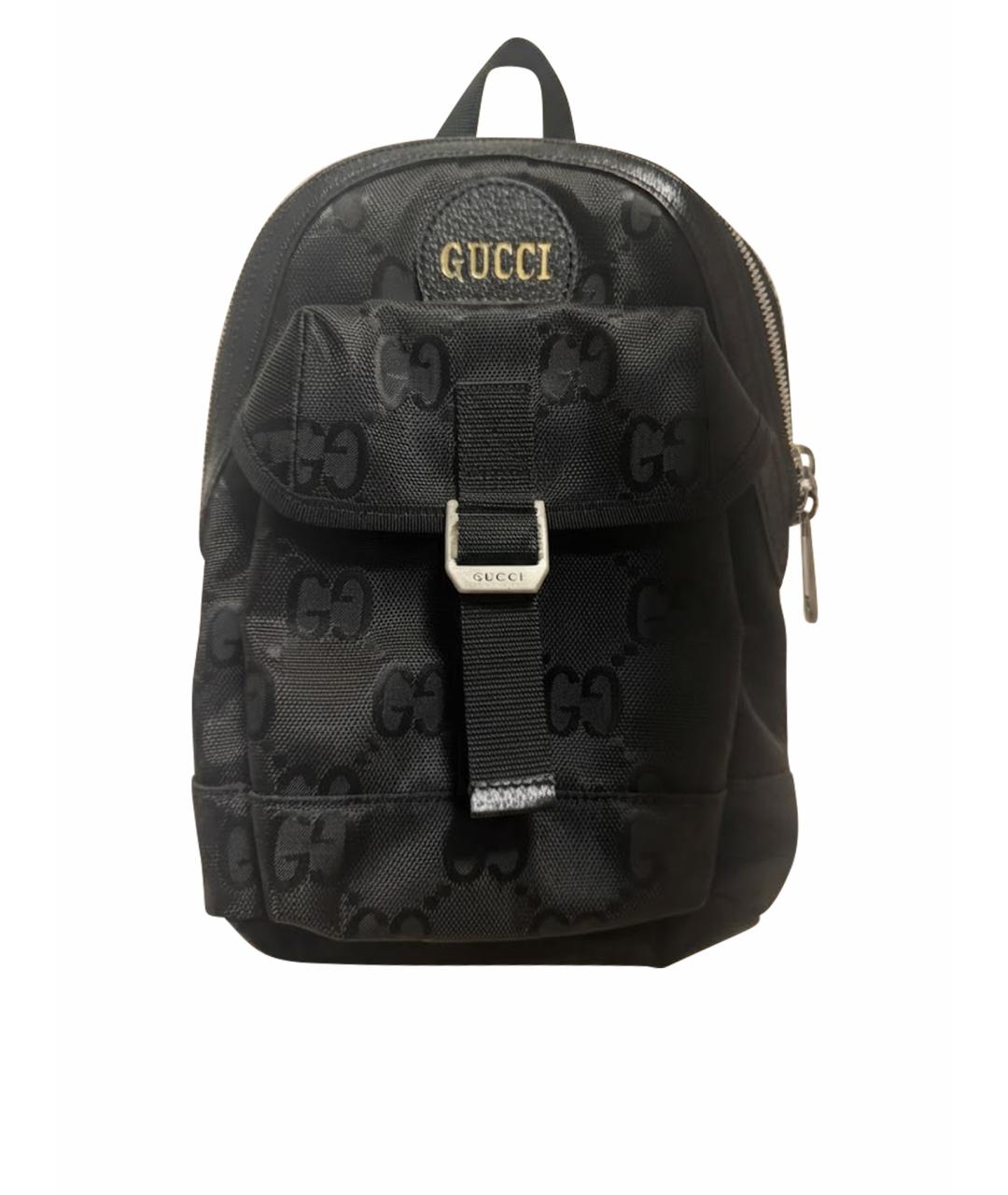 GUCCI Черный нейлоновый рюкзак, фото 6