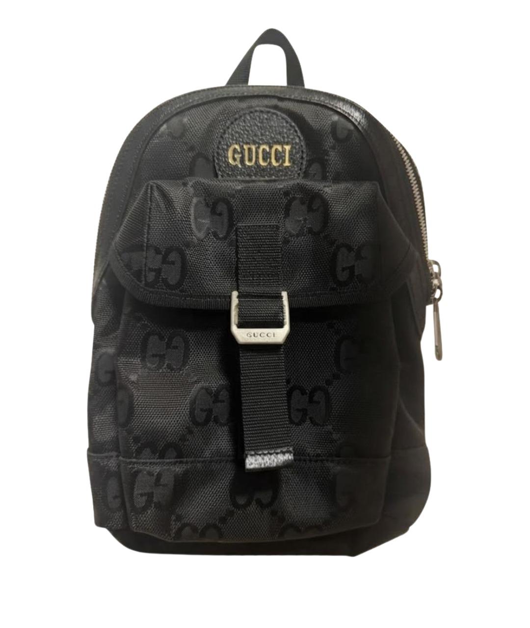 GUCCI Черный нейлоновый рюкзак, фото 1