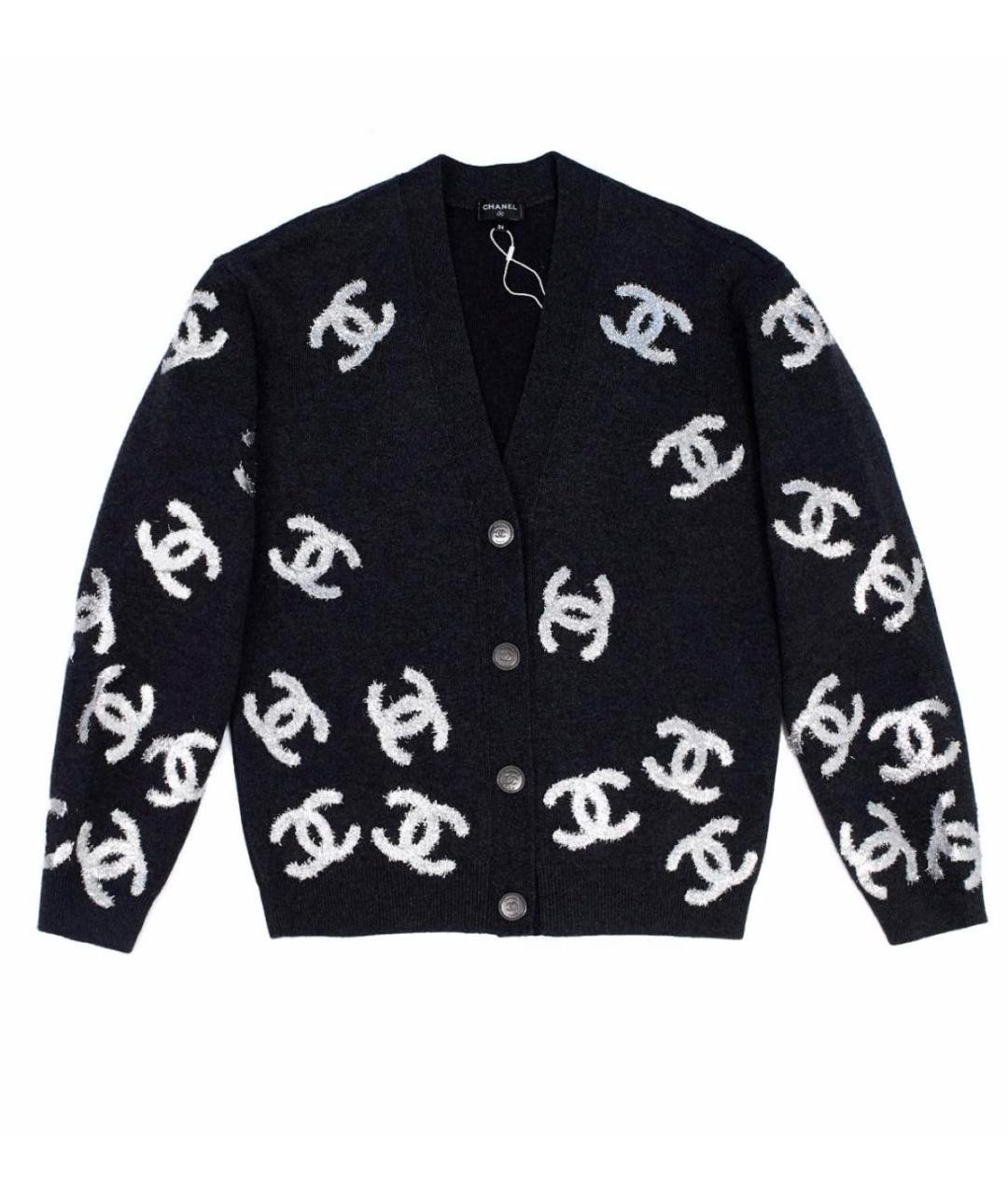 CHANEL Черный кардиган, фото 1