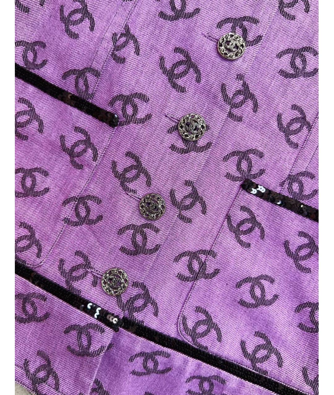 CHANEL Фиолетовый жакет/пиджак, фото 2