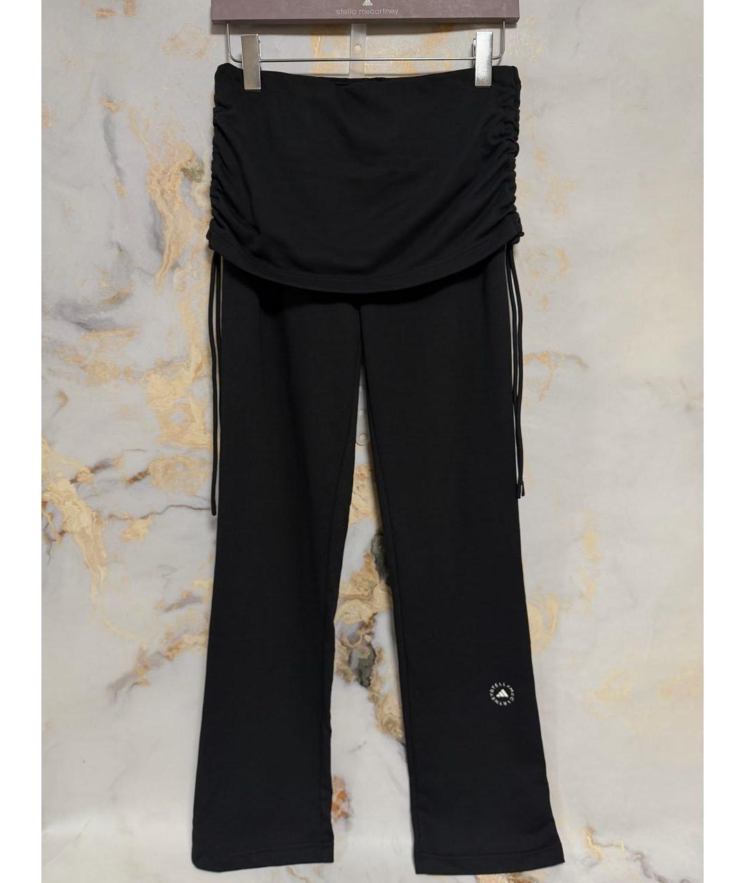 ADIDAS BY STELLA MCCARTNEY Черные прямые брюки, фото 3