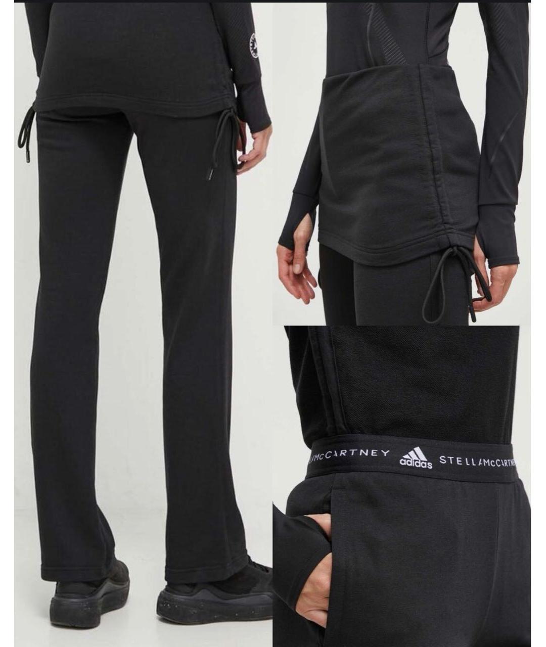 ADIDAS BY STELLA MCCARTNEY Черные прямые брюки, фото 4