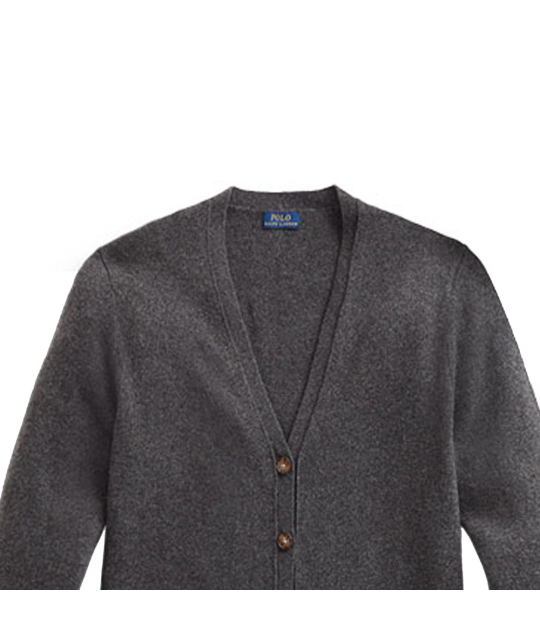POLO RALPH LAUREN Серый кардиган, фото 3
