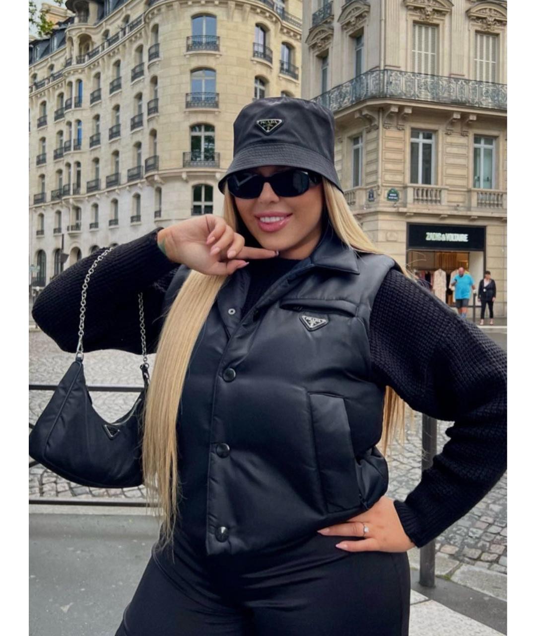 PRADA Черная панама, фото 4