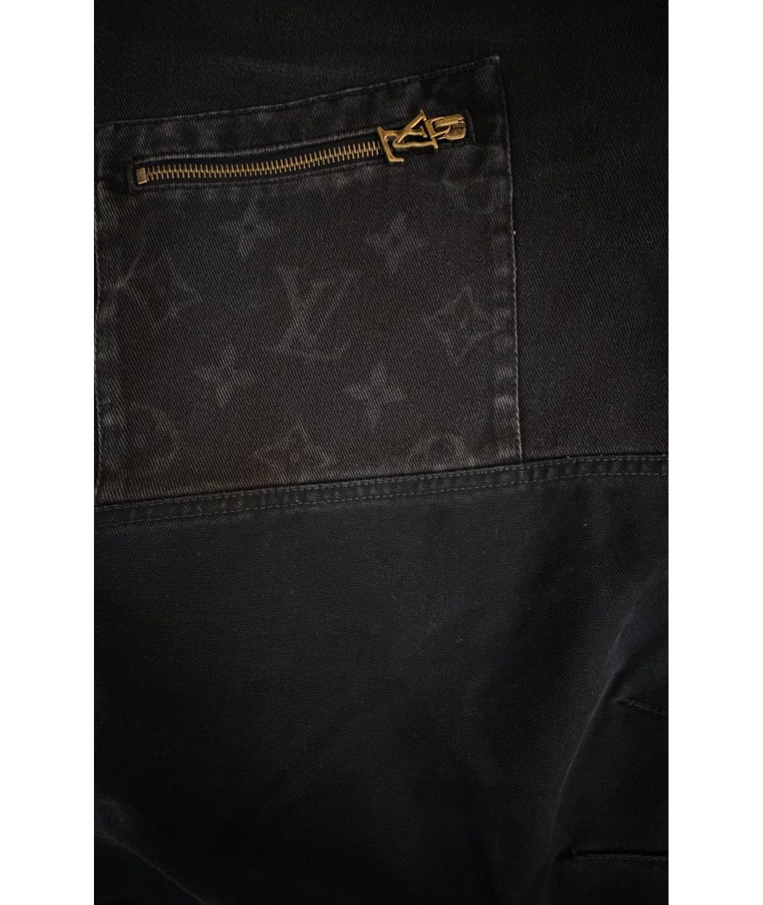 LOUIS VUITTON Черные хлопковые прямые джинсы, фото 4