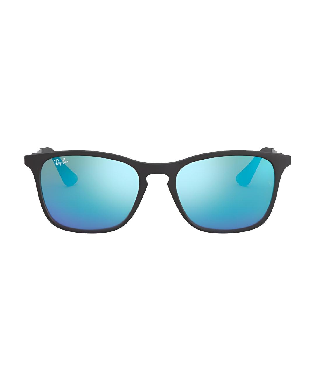 RAY BAN Черные пластиковые солнцезащитные очки, фото 2