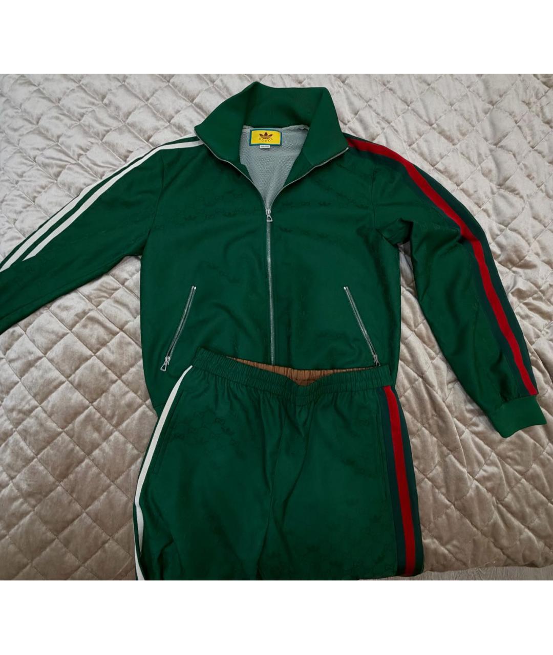 GUCCI Зеленый полиэстеровый спортивный костюм, фото 6