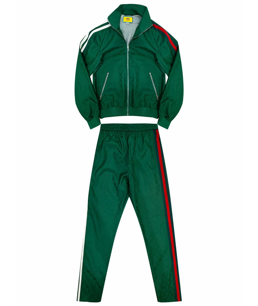 GUCCI Зеленый полиэстеровый спортивный костюм, фото 1