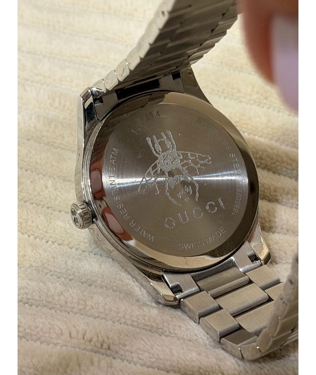 GUCCI Серебряные часы, фото 6