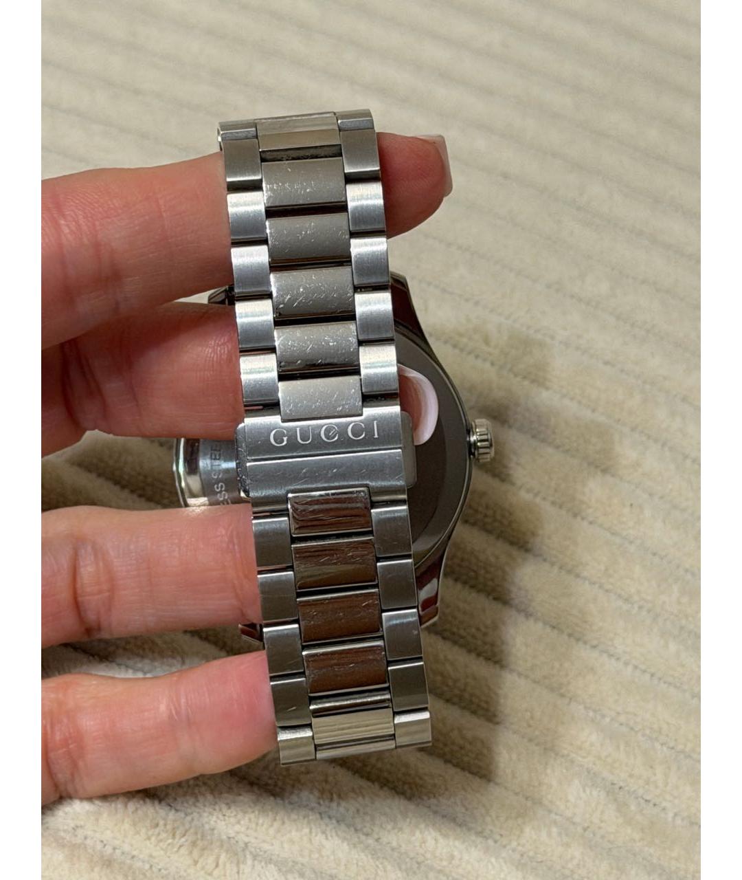 GUCCI Серебряные часы, фото 3
