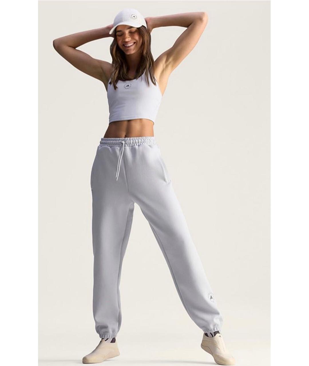 ADIDAS BY STELLA MCCARTNEY Серые прямые брюки, фото 3