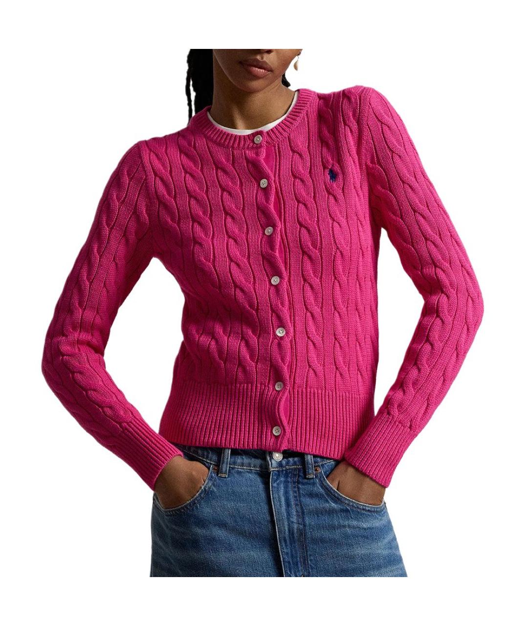 POLO RALPH LAUREN Розовый кардиган, фото 4