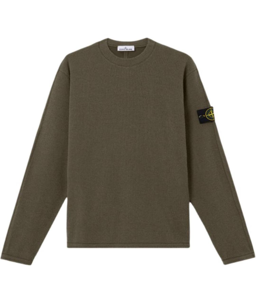 STONE ISLAND Зеленый джемпер / свитер, фото 1