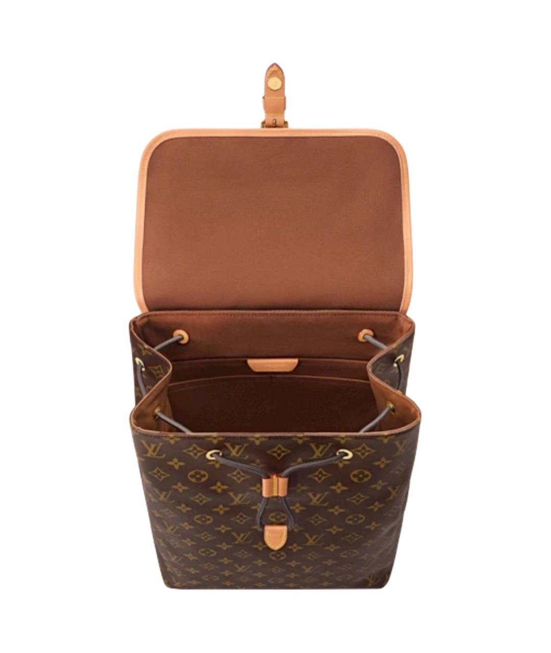 LOUIS VUITTON Коричневый рюкзак из канвы, фото 3