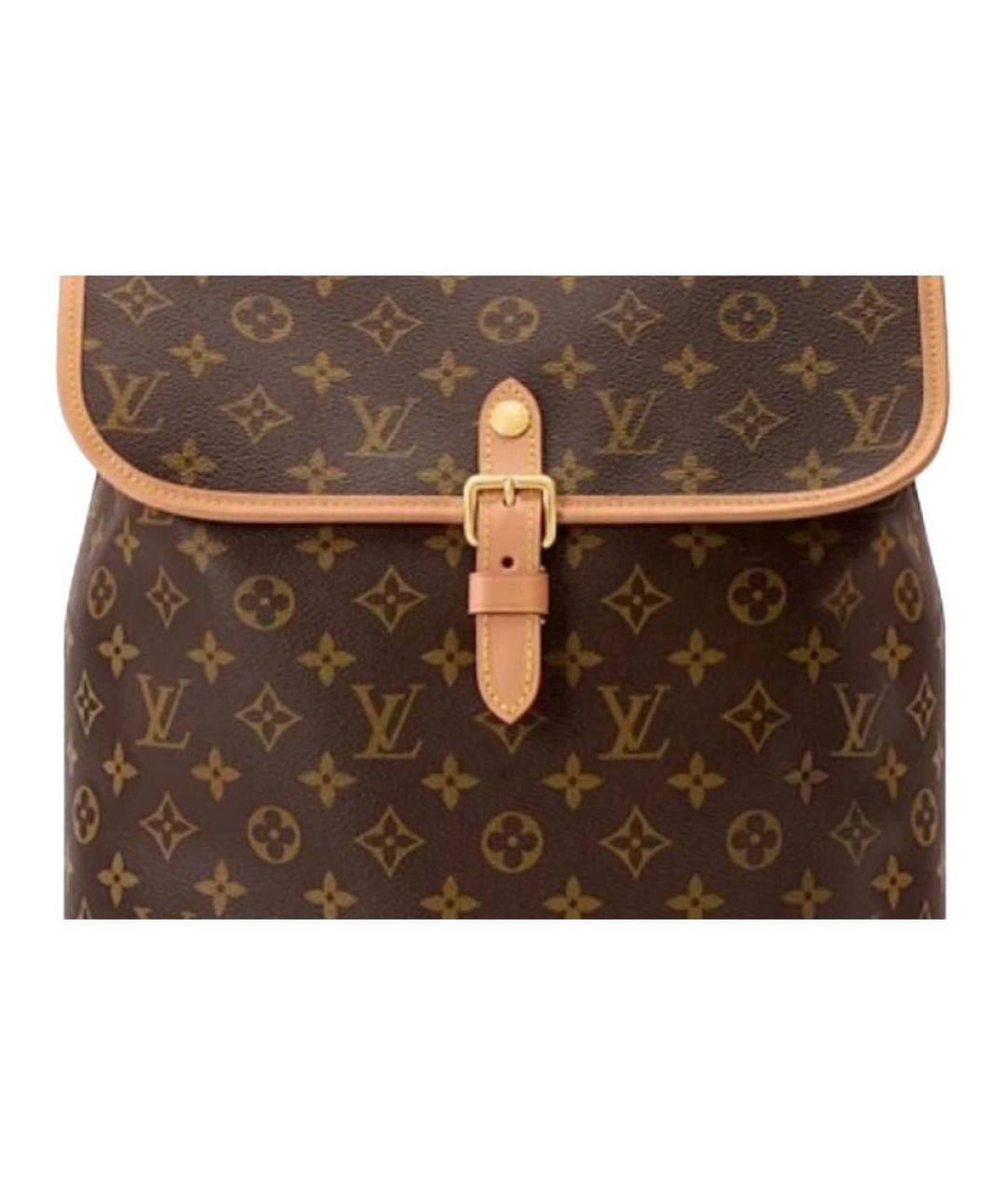LOUIS VUITTON Коричневый рюкзак из канвы, фото 4