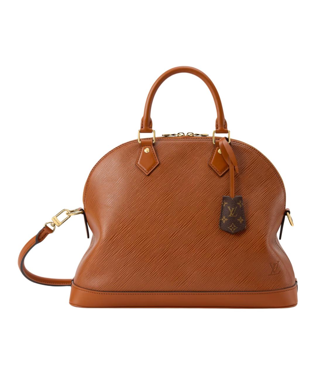 LOUIS VUITTON Коричневая кожаная сумка через плечо, фото 1