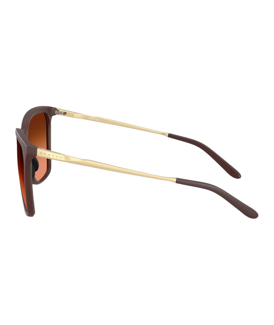 OAKLEY Коричневые пластиковые солнцезащитные очки, фото 3