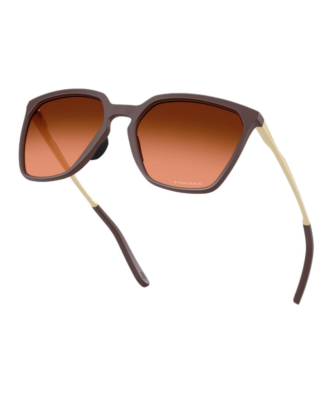 OAKLEY Коричневые пластиковые солнцезащитные очки, фото 4