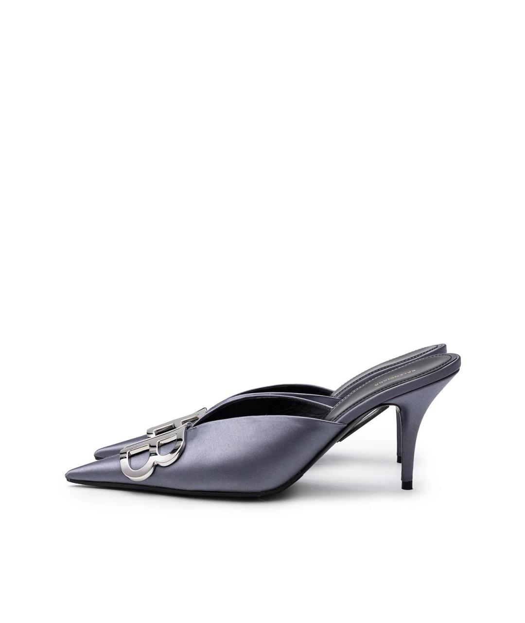 BALENCIAGA Серые текстильные туфли, фото 5