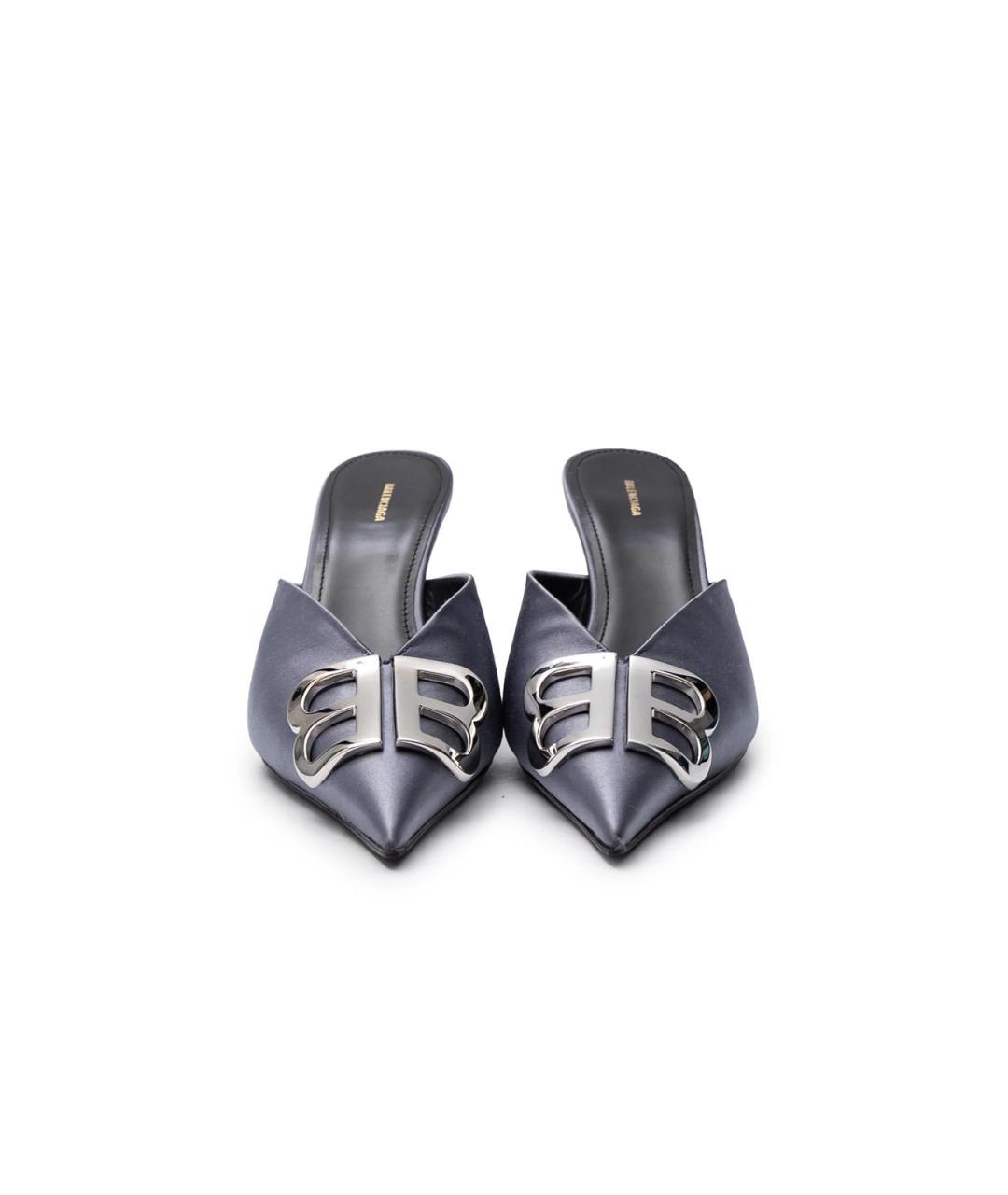 BALENCIAGA Серые текстильные туфли, фото 4