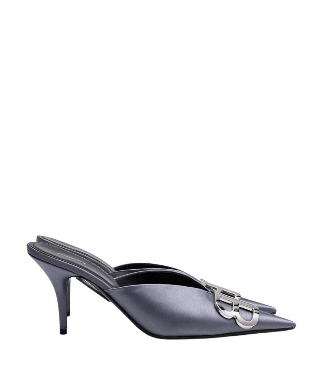 BALENCIAGA Серые текстильные туфли, фото 1