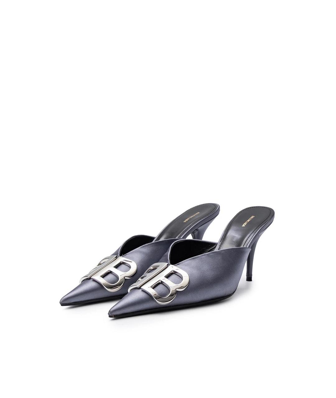 BALENCIAGA Серые текстильные туфли, фото 2