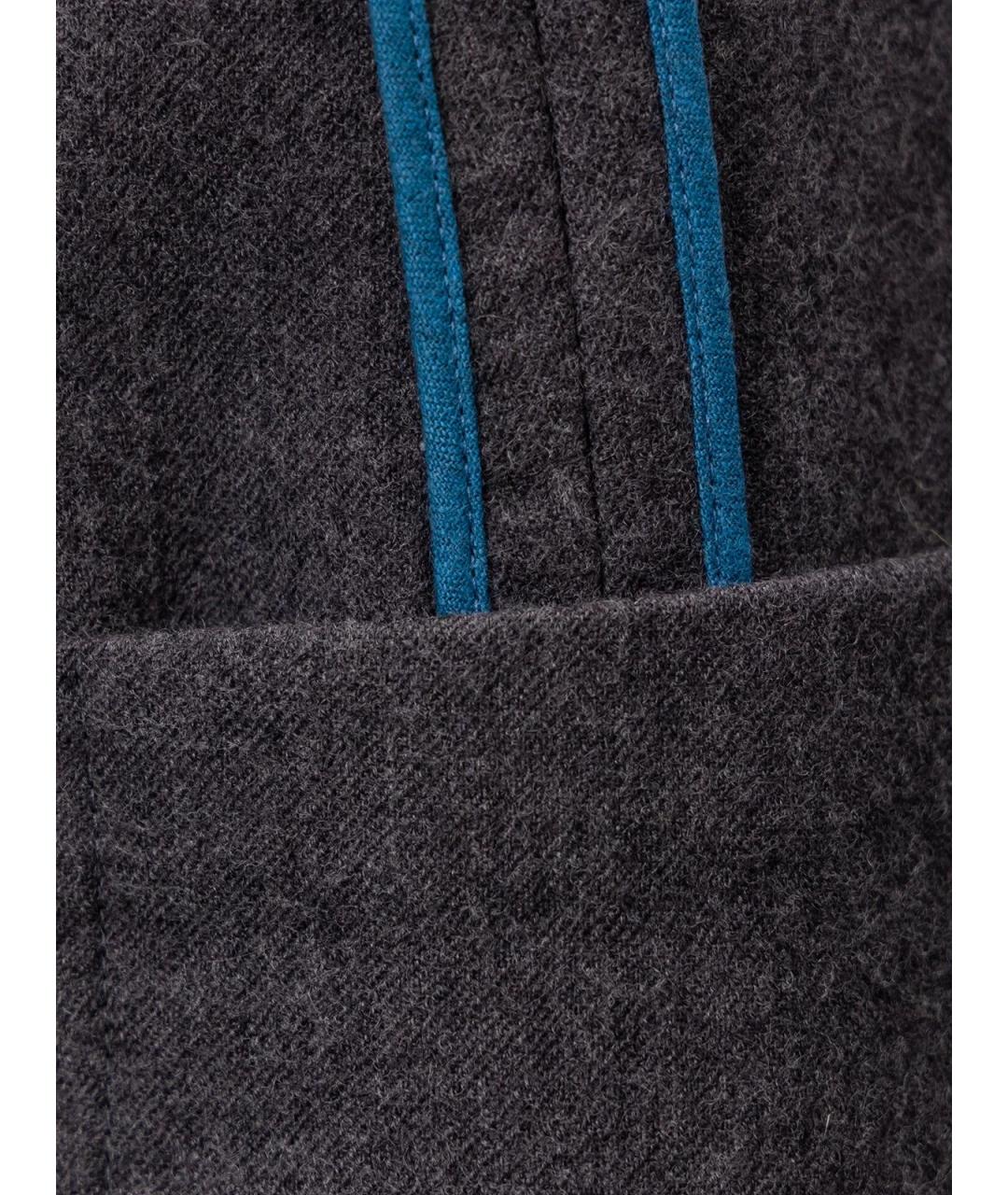 FENDI Серая шерстяная юбка миди, фото 3