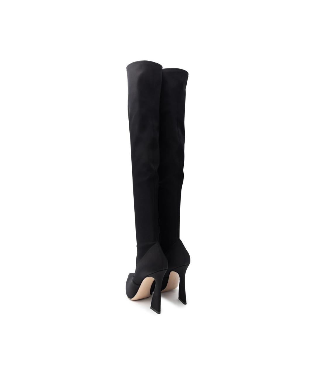 GIANVITO ROSSI Черные текстильные ботфорты, фото 3