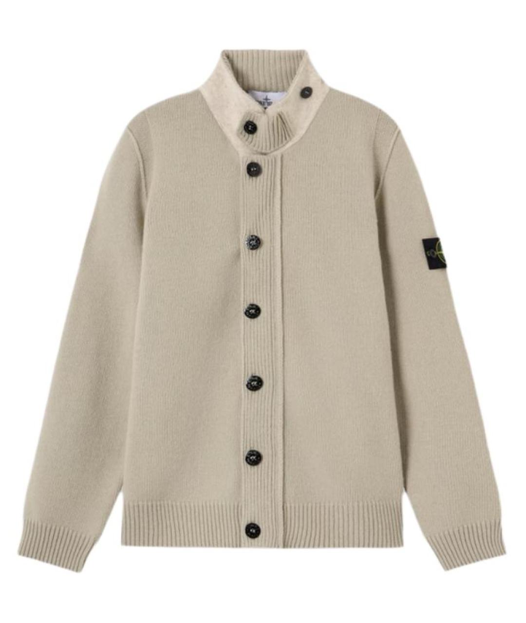 STONE ISLAND Бежевый кардиган, фото 1
