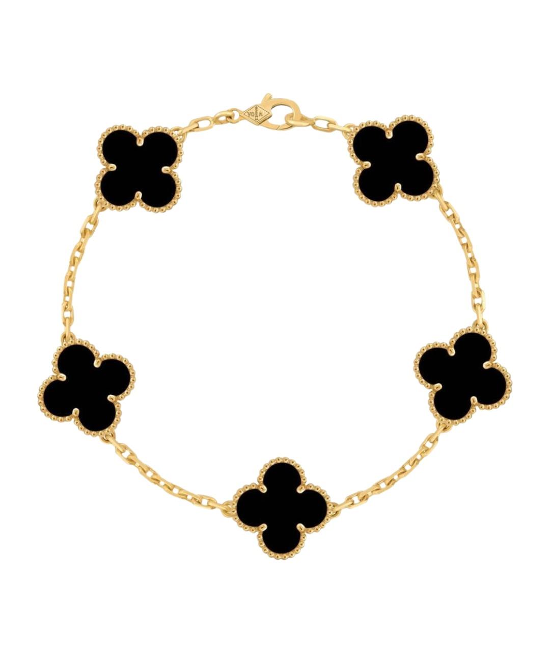 VAN CLEEF & ARPELS Черный браслет из желтого золота, фото 1