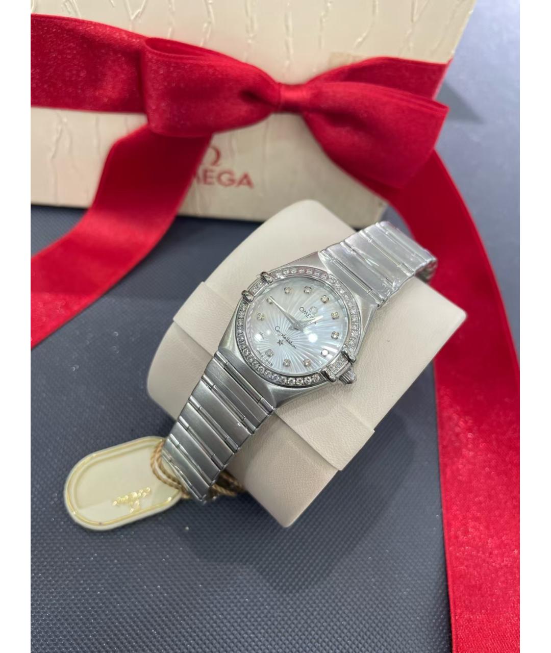 OMEGA Серебряные часы, фото 5