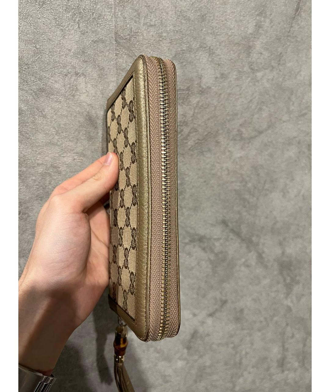 GUCCI Бежевый кошелек, фото 4