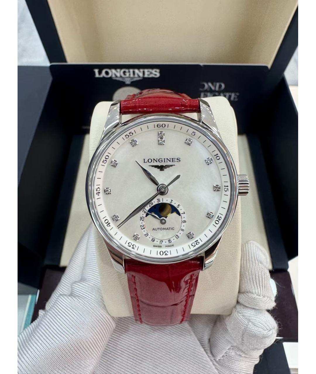 LONGINES Серебряные металлические часы, фото 2
