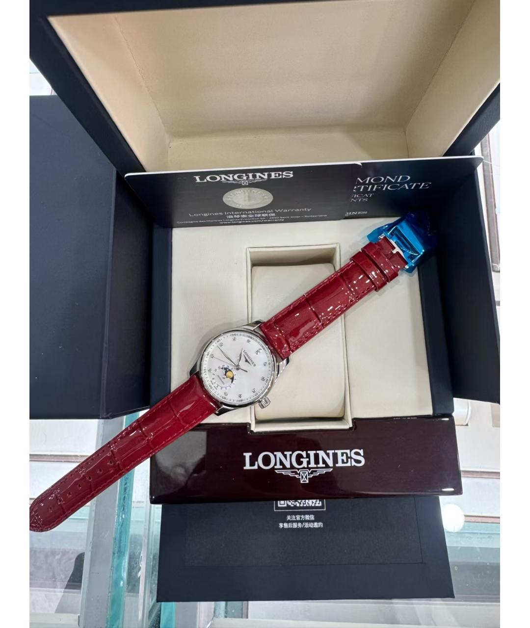 LONGINES Серебряные металлические часы, фото 6