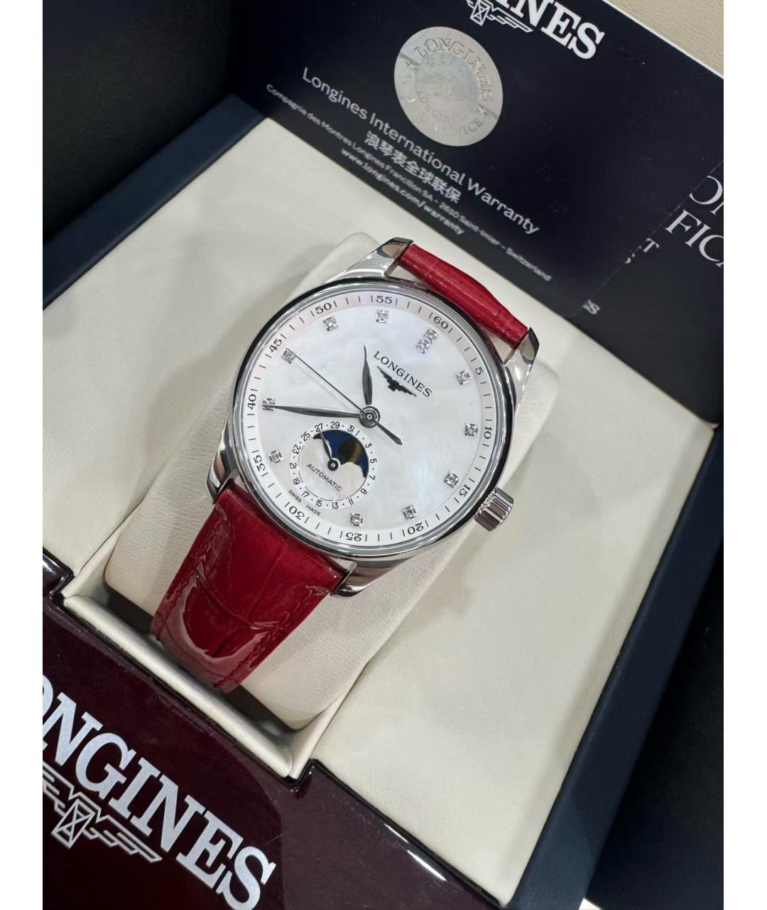 LONGINES Серебряные металлические часы, фото 4