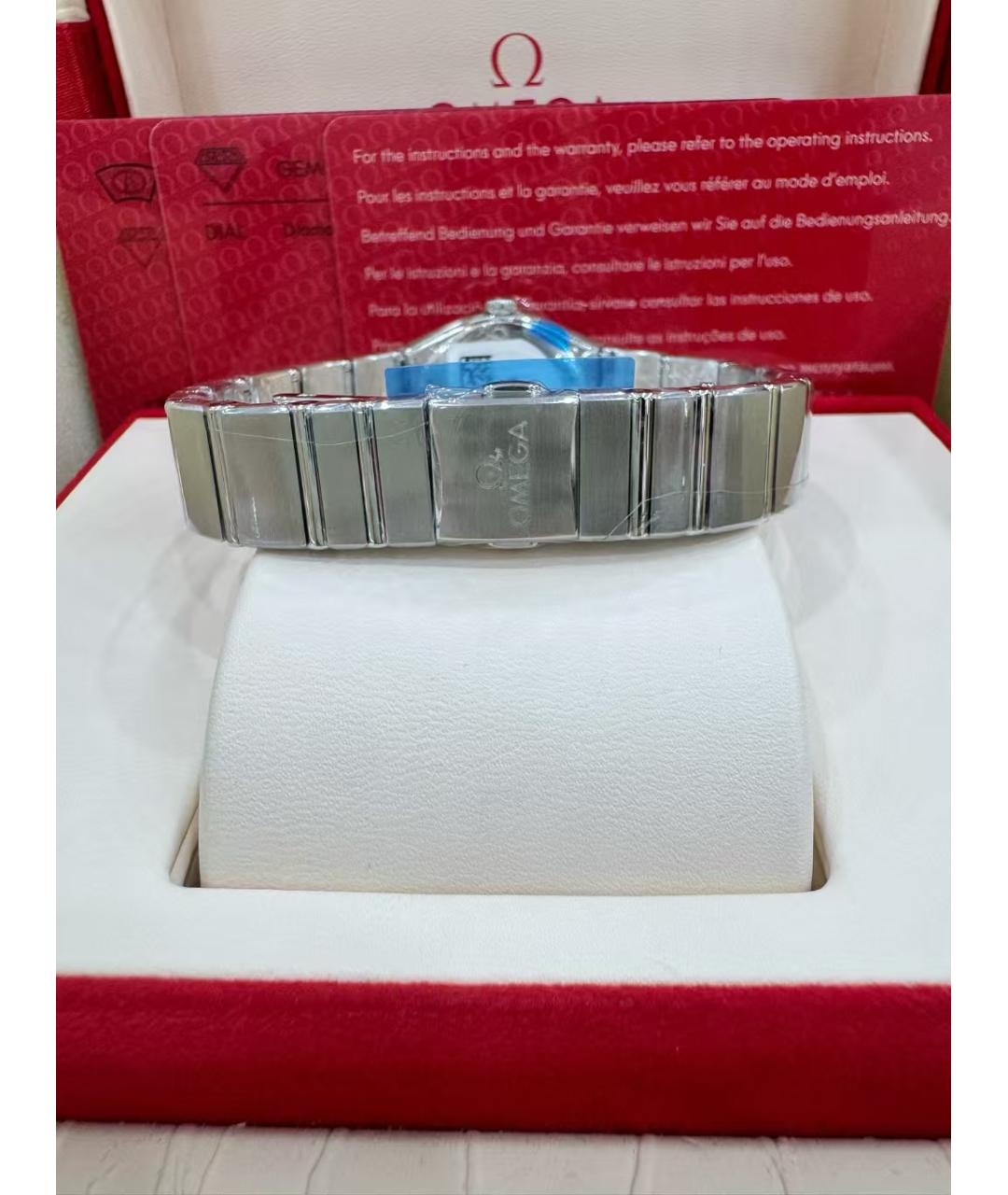 OMEGA Серебряные часы из белого золота, фото 4