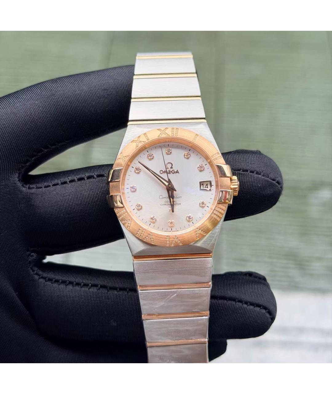 OMEGA Золотые часы из розового золота, фото 4