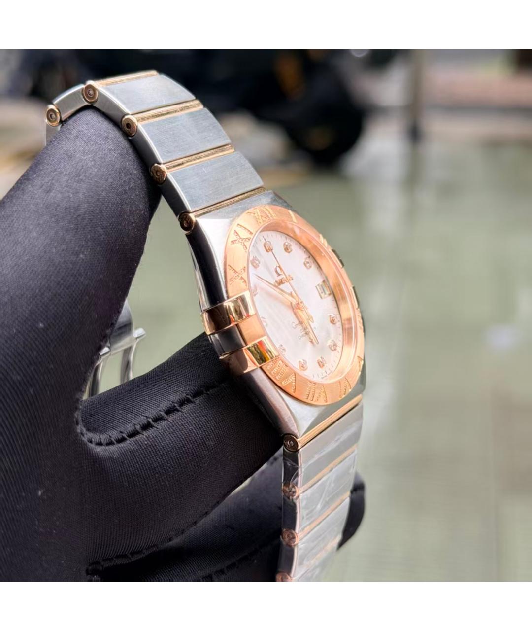 OMEGA Золотые часы из розового золота, фото 3