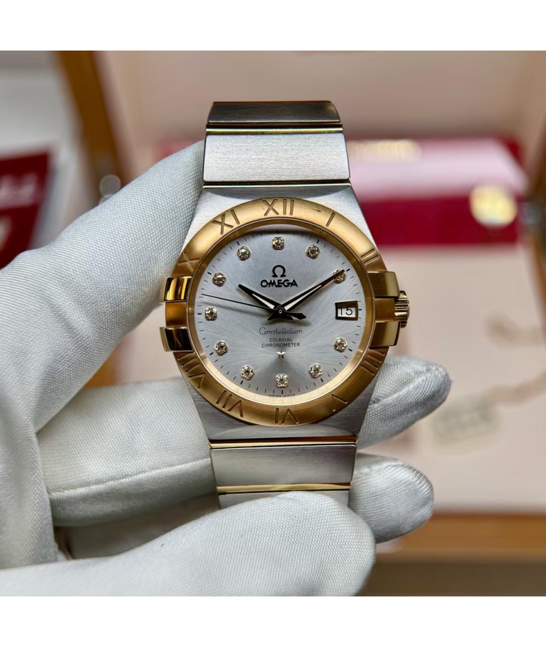 OMEGA Золотые часы из желтого золота, фото 2