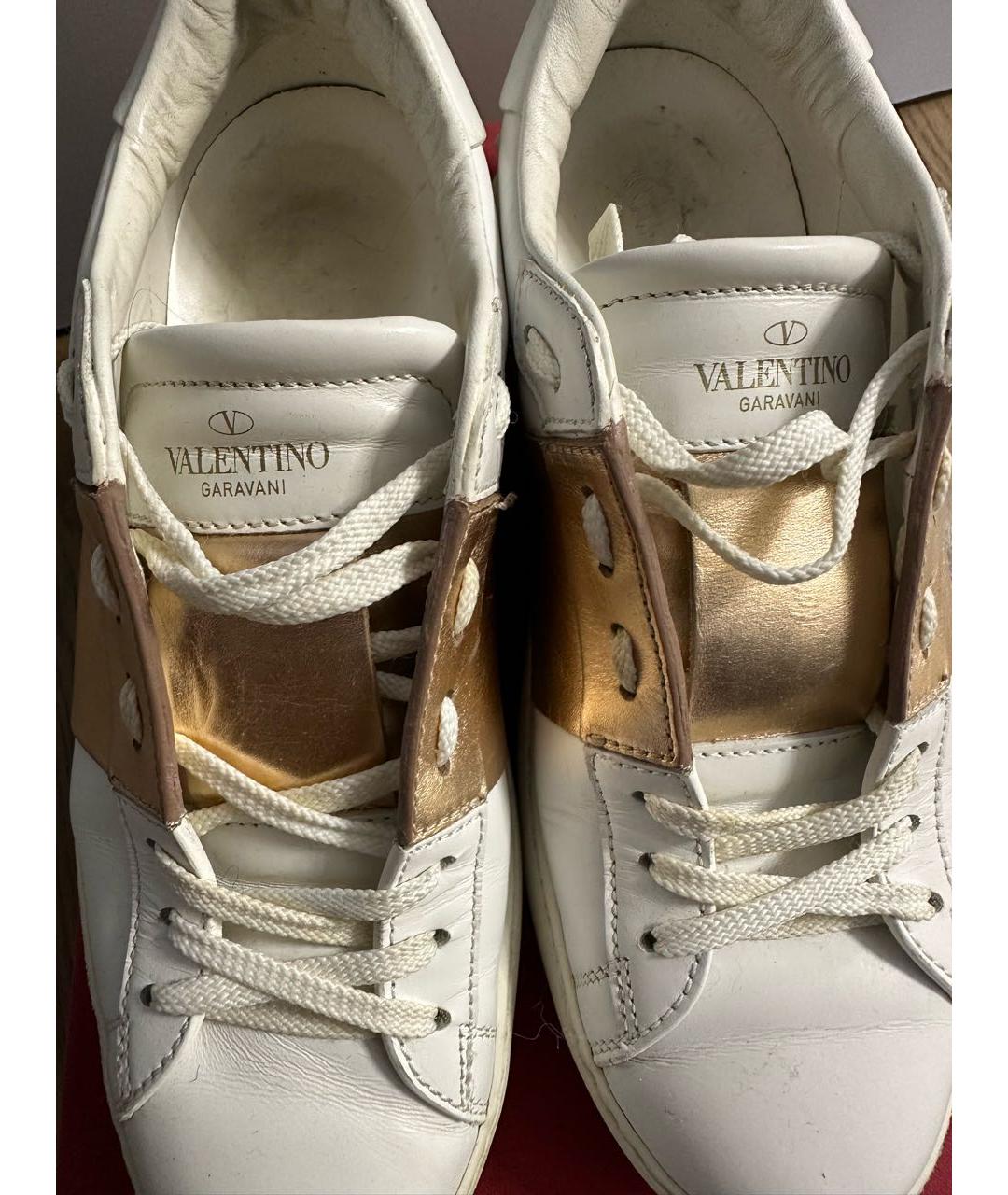 VALENTINO Белые кожаные кеды, фото 5