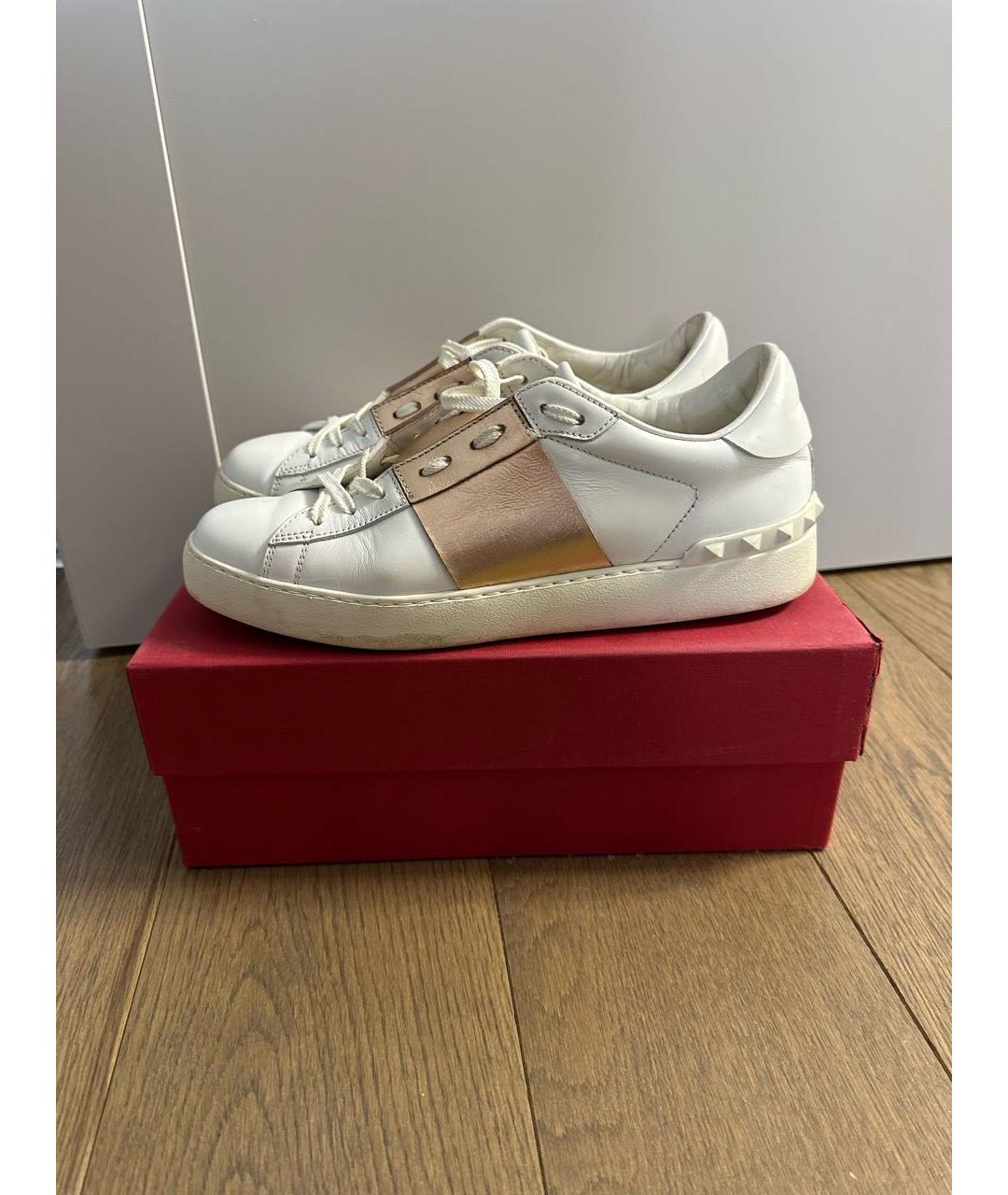 VALENTINO Белые кожаные кеды, фото 6