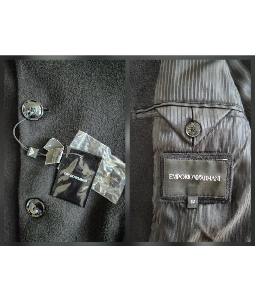 EMPORIO ARMANI Черная шерстяная куртка, фото 3