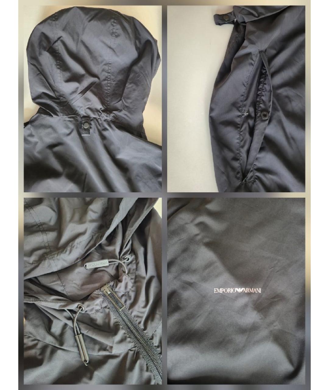 EMPORIO ARMANI Черная шерстяная куртка, фото 6