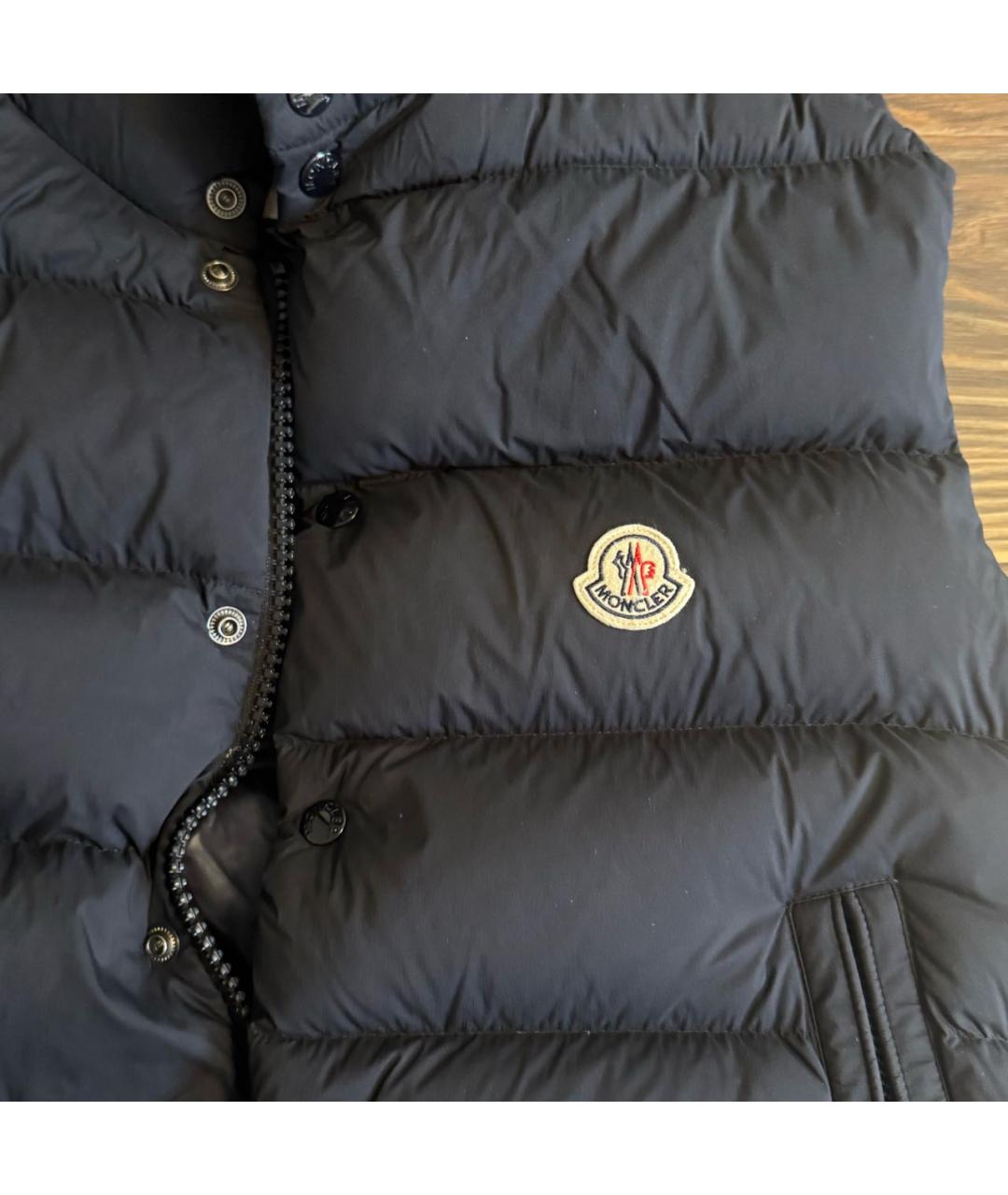 MONCLER Темно-синий жилет, фото 4